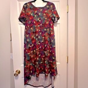 LulaRoe Carly Swing Dress. Size Large.